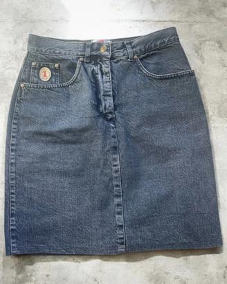 Trussardi Jeans Gonna  Denim Number 1 Vintage 90s