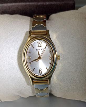 Elegante orologio donna acciaio cinturino elastico