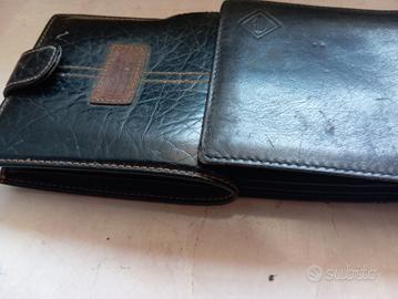 👜 Lotto 4 Portafogli in Vera Pelle – Nero