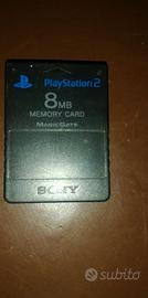 playstation2 memory card nera