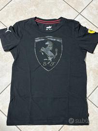 T-shirt nera Puma x Ferrari originale Scuderia SF