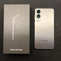 Samsung Galaxy S25 Edge Titanium Silver + Cover