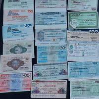 Lotto 150 MINIASSEGNI EMESSI tra 1976-1977