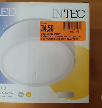 Plafoniera lampada LED 22W