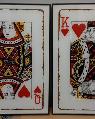 QUADRI RAFFIGURANTI CARTE DA GIOCO
