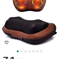 CUSCINO MASSAGGIANTE, BATTERIA SUPPORTO, CUFFIE.. 