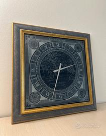 Orologio da parete vetro e legno