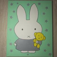 Dipinto su tela Miffy 50x40