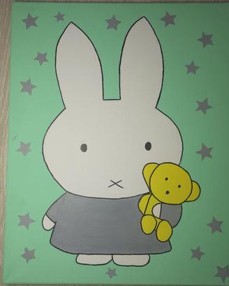 Dipinto su tela Miffy 50x40