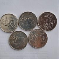 5 monete 500 lire argento 