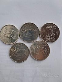 5 monete 500 lire argento 