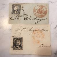 Lotto Spagna primi francobolli su frammento