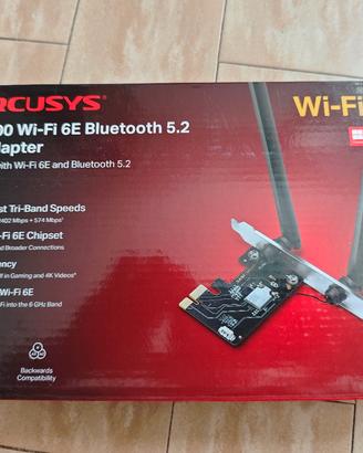 Scheda di rete WIFI/BLUETOOTH 6E Mercusys