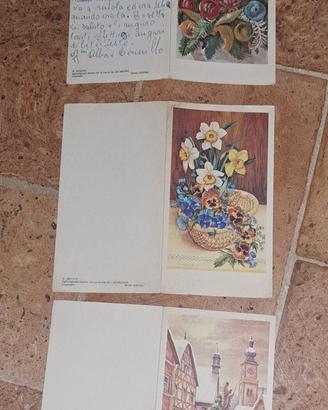 tre biglietti augurali  spam verona anni 70