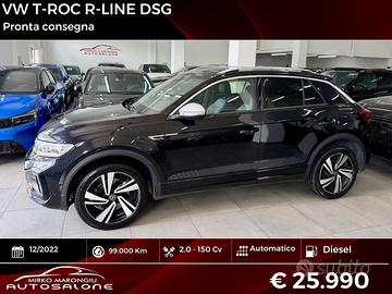 VW T-Roc 2.0 TDI 150 CV DSG R-Line FINANZIABILE