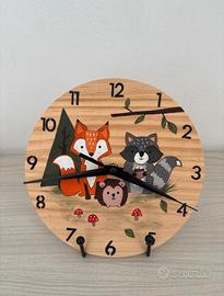 orologio cameretta dipinto a mano 