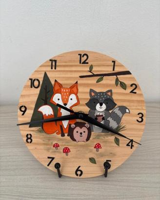 orologio cameretta dipinto a mano 