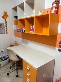 cameretta, scrivania, settimino e fasciatoio