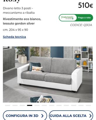 DIVANO NUOVO IMBALLATO 