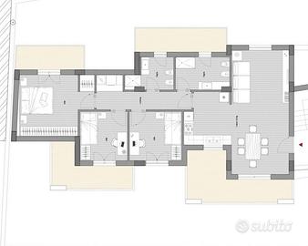 San'Arpino App.ti Nuovi ampi 4 van con terrazzi