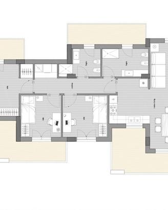 San'Arpino App.ti Nuovi ampi 4 van con terrazzi