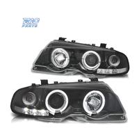 FARI BMW E46 2 PORTE 99-03 ANGEL EYES LED SFONDO N