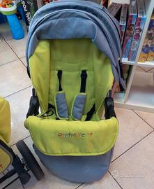 Passeggino Trio Foppapedretti colore verde grigio