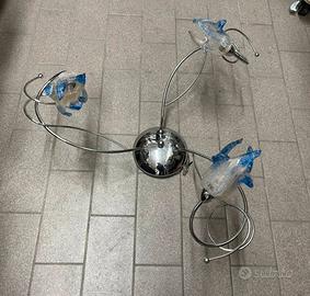 Plafoniera 3 luci vetro di Murano
