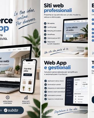 Realizzazione Siti Web, E-commerce e Web App