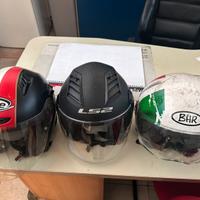 Caschi jet aperti scooter moto