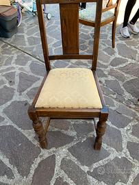 Sedie con seduta imbottita in stoffa