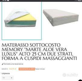 Materasso piazza e mezza (130x190)