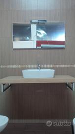 mobile da bagno in legno marino