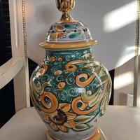 lampada in ceramica di Caltagirone 