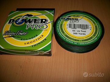 Filo trecciato da pesca 65 lb 275 mt, 0,40 mm  