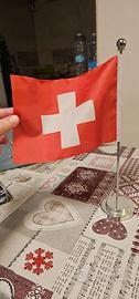 Lotto Svizzera Vintage - Bandierina da Tavolo Mon.