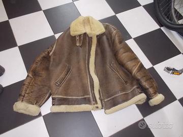 Giacca in pelle stile aviatore