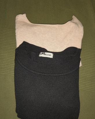 Lotto 2 Maglioncini Tezenis Beige e Nero