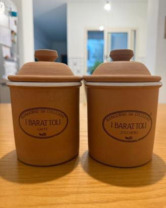 Set barattoli Terracotta Caffè e Zucchero