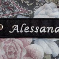 Portachiavi in Stoffa Con Nome