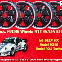 4 pz. cerchi Porsche Fuchs 6x15 ET36 911 -1989 914