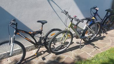 Mountain bike , lotto di 3 biciclette 