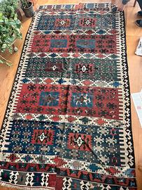 Tappeto Kilim Antico Fatto a mano 264x148 Persia