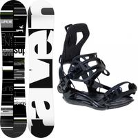 SET SNOWBOARD RAVEN 154 E ATTACCHI RAPIDI M o L