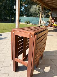 Tavolo in legno da giardino