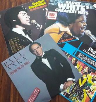 3 LP vinile di famosi cantanti pop anni '60/'70