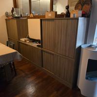 soggiorno completo di credenza, tavolo e panca