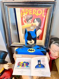 Marco Lodola opera serigrafica Batman plex Pop Art