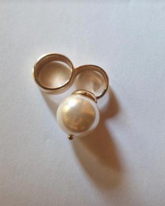 Anello con perla grande