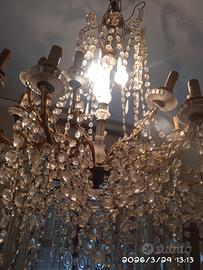 LAMPADARIO  IN SWAROVSKI - DA VERIFICARE IMPIANTO
